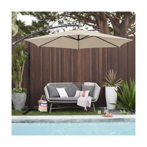 China Patio Umbrella 10FT Steel Frame Waterproof Sun Shade Parasol for Outdoor Hanging Offset factory