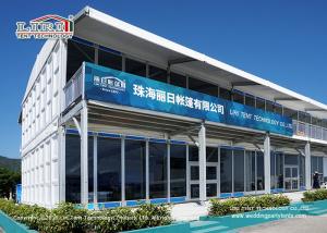 China Fire Retardant Removable Double Story Tent For Sports Event With ABS Wall factory