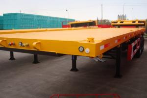 China Container semi-trailer flat bed trailer price 40 tons factory