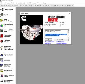 China Cummins INSITE 8.7 Software 8.7 Pro Version factory