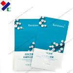 Matte Green Printing Three Side Seal Pouch White Kraft Paper Facial Mask Bag