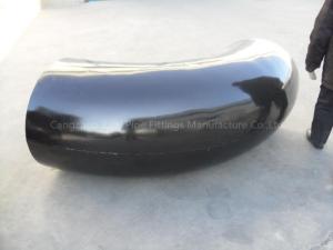 China MSS SP44 Black Steel Welded Elbow JIS B2220 XXS Large Diameter Pipe Fittings 48'' STD factory
