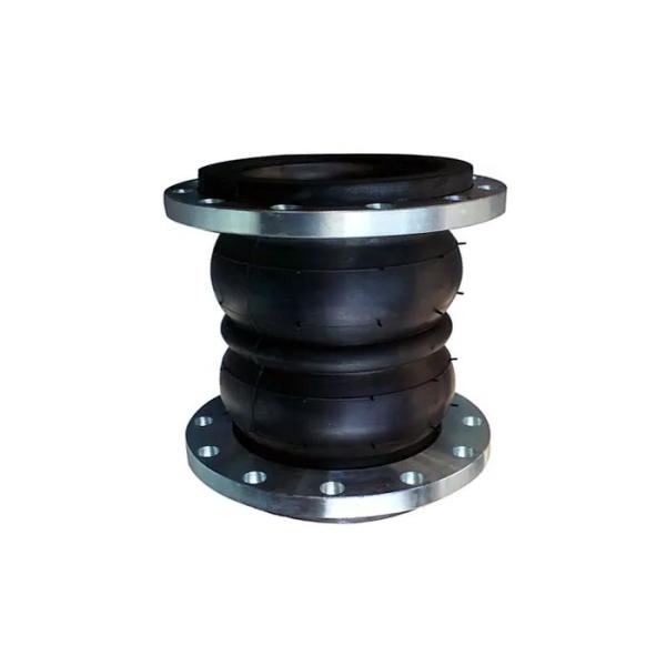 EPDM Double Sphere Expansion Joint Pipe Fittings Small Pump Flanged Rubber