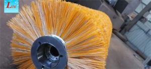 China wavy nylon brush for skid steer loader sweeper factory