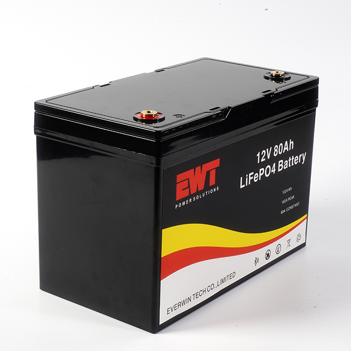 Commercial Storage 12V LiFePO4 Lithium Ion Battery Pack 12.8V 80Ah Lithium Iron Phosphate Battery with PCB