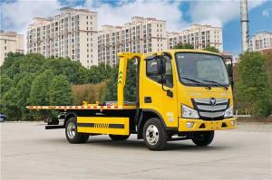 China 5 Tons Winch Tow Truck FOTON Aumark 4*2 cheap Flatbed Towing Truck For Sale factory