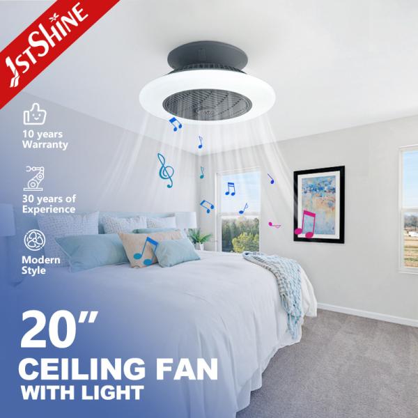 Starry Lampshade LED Ceiling Fan 10 for Motor Modern Design Style TUYA App