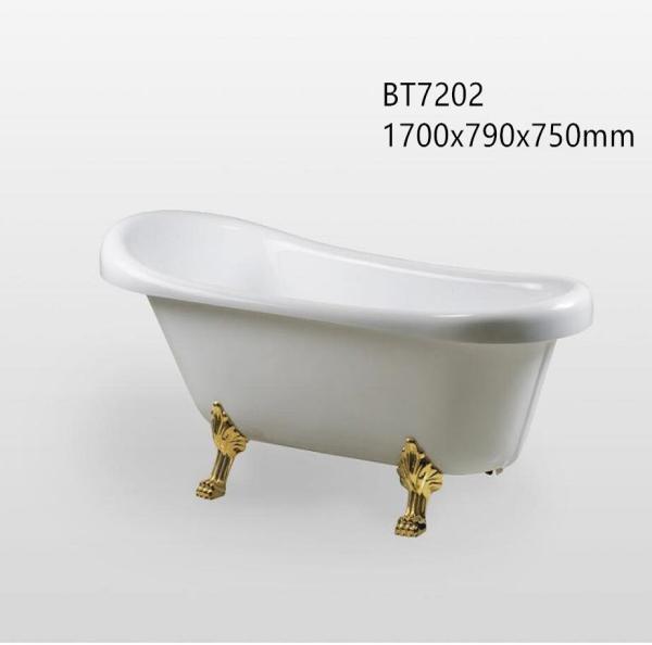 Luxury Modern Acrylic Clawfoot Bathtubs , Jacuzzi Freestanding Tub With Adjust