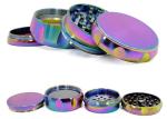 Drum Type Sharpstone Grinder , Ice Blue Zinc Alloy Cool Weed Grinders