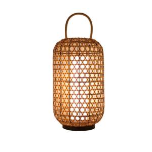 China Waterproof Rattan Floor Lamp , Wicker Standing Lamp For Outdoor Balcony factory
