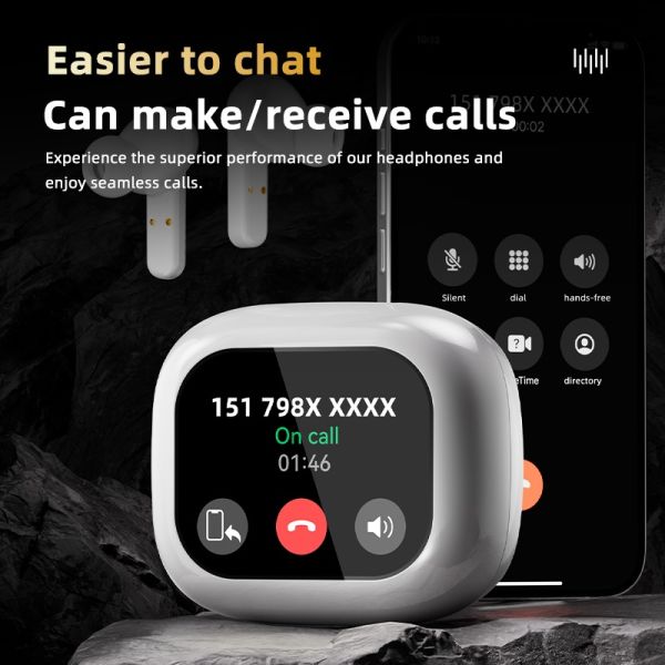 China WT-7 Bluetooth5.4 Wireless InEar ENC Earbuds With Mic New Full In Touch Screen Headphone ANC factory