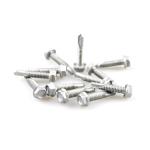 Din7504k Indented Head Self Drilling Screw With Hex Flange Head Ruspert Coating