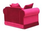 American style red Linen fabric upholstery classic 1-seater sofa,lounge chair