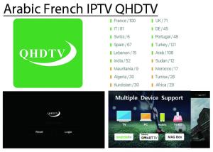 China QHDTV IPTV France Italy Greek Arabic Sweden Germany Spain Portugal IPTV Subscription M3U for TV BOX Android free test factory