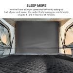 Waterproof Windproof 4 Person Roof Top Tent Slim Camping