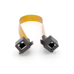 Thin Ghost Wire Ethernet FPC Flat Cable 1 OZ Copper Thickness For Cat5 Cat6