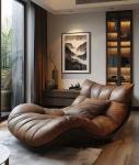 Modern Retro Single Reclining Chaise Lounge Sofa Home Furniture Use Bedroom