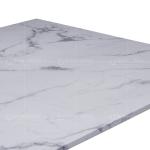 Rose Gold OEM Luxury Marble Dining Table 6 Seater Naturally hard wearing