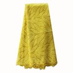 Wholesale! yellow african cord lace 2015 for nigeria wedding dress / hot selling