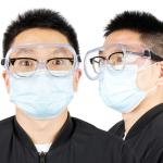 Disposable Clear Lens Wide Version Medical Safety Goggles With Adjustable