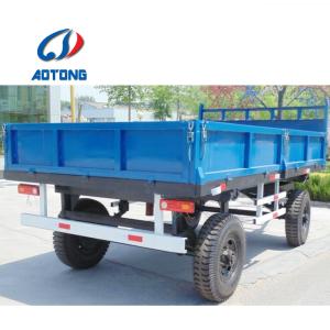 China 13 Ton Capacity Axle Small Mini Tractor Trailer for Walking Tractor factory