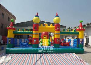 China Tom and Jerry outdoor kids inflatable playground made of 0.55mm pvc tarpaulin material for kids inflatable fun city factory
