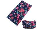 Polyester Blue Cute Design Kids Head Scarf , 25*50 CM Breathable Ski Neck Warmer