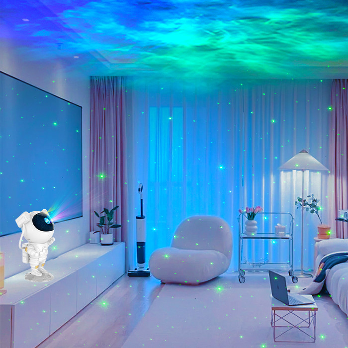 Remote Control Astronaut Galaxy Star Projector ABS PC TPE Material