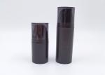 Wide Body 50ml 80ml Airless Cosmetic Bottles With Transparent Cap