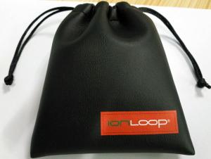 China Silkscreen Biodegradable Drawstring Pouch Bags Small Custom PU Leather Nanometer factory