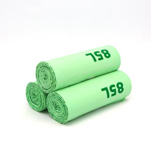 China AISUN Green Compostable Bin Liners Garbage Packaging Bags factory
