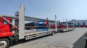 China Double Deck Steel Chassis Vehicle Transport Trailers factory