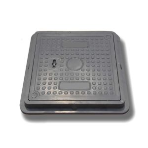 China Embedded Rectangular SMC Utility Composite Access Covers 700*700mm For Cable Chamber factory