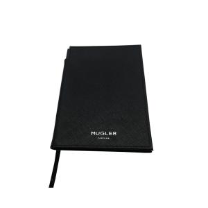 China Vegan Leather 80 sheets Hardcover Notebook Black Office Use factory