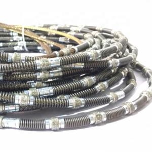 China diamond tools diamond wire for cutting marble and granite, diamond wire saw for steel factory