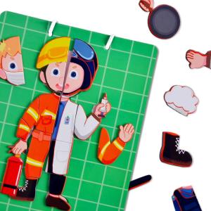 China Different Uniforms Cognitive Magnetic Puzzle Game for Kids Gift factory