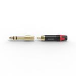 Metal Headphone 6.35 Mm Jack Plug Waterproof Through Hole Mounting