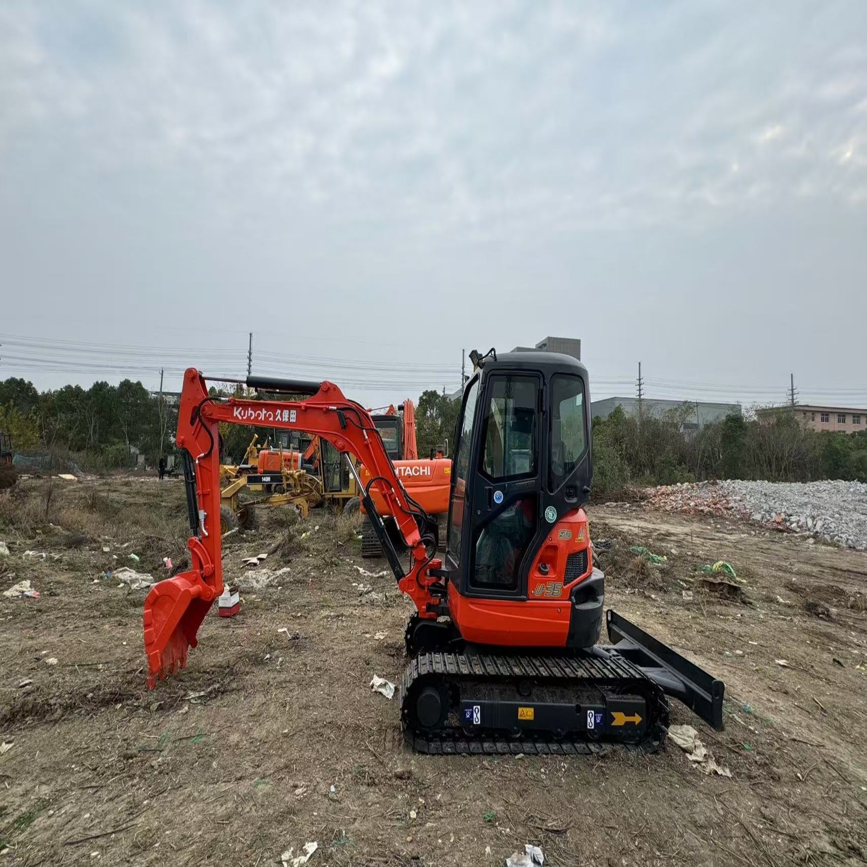 Secondhand Kubota Digger U35 Used 3.5ton Small Type Mini Crawler Excavator
