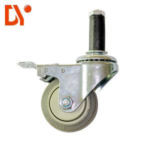China Anti Static Casters Plunger Rod Castor Wheel For Trolley Carts factory