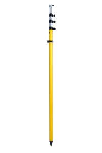 China Twist Lock Prism Pole Bipod 5.1m Total Station Prism Pole factory