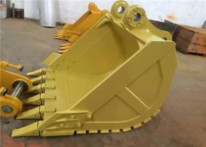 China Q345 Steel Cat 330 Excavator Bucket , Heavy Duty Backhoe Rock Bucket factory