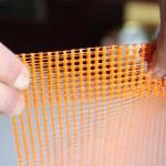 Different colors fire - proof fiberglass mesh used for construction material