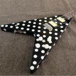 Stock Randy Rhoads Guitar Harpoon Polka Dot Flying V standard electric Guitar