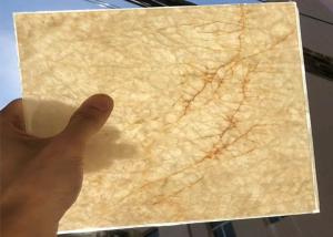 China SGS Translucent Laminated Safety Glass With 1-2mm Stone Layer factory