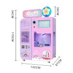 Fully Automatic Coin Credit Card Operated Automatic Cotton Candy Vending Machine