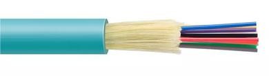 FTTH Tight Buffer GJFJV Indoor Fiber Optic Cable 4 - 48 Core PVC LSZH Jacket