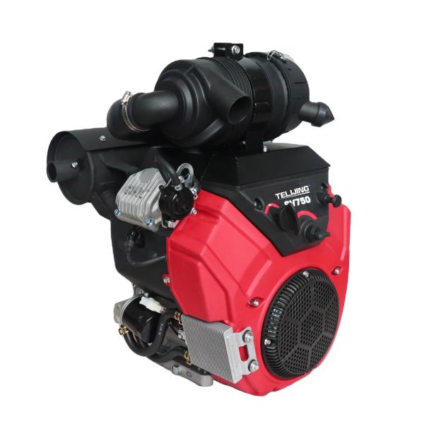High Speed OHV V-twin 4 Stroke 24hp 27hp 35hp Forced Cooling Gasoline Engine for