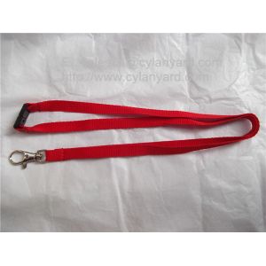 Cheap plain polyester neck strap lanyards, blank polyester badge lanyards,