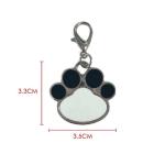 Paw Shape Sublimation Dog Tag Blanks For Photos Printing Customized Pet Tags