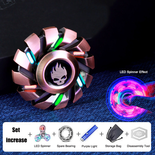 Fidget Spinners Gifts for Adults Kids Stress Anxiety Relief Metal Finger Hand Toy